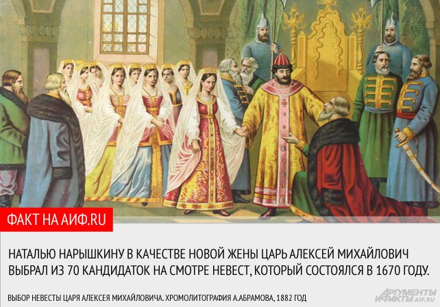 1 февраля 1671 года состоялось венчание вдовствующего царя Алексея Михайловича и юной Натальи Нарышкиной