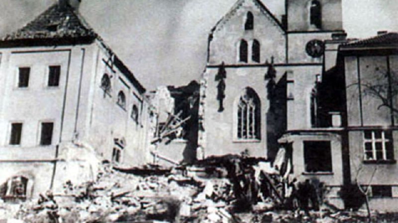 14 февраля 1945 года ВВС США провели бомбардировки Праги