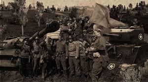 23 апреля 1945 года разведчики 2-го танкового батальона Кантемировской бригады первыми вышли на берег р. Эльба. 