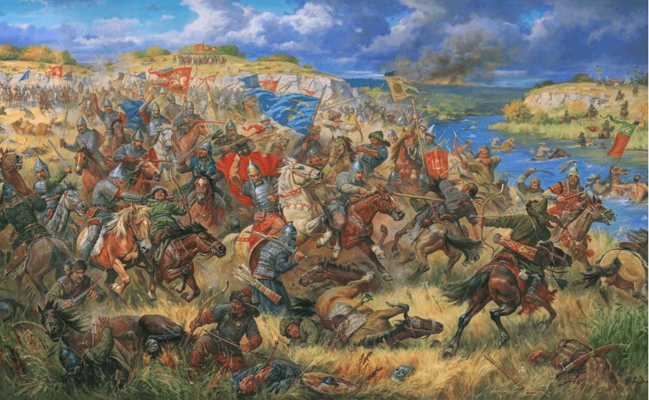 ⚔️ 31 мая 1223 года состоялась битва на реке Калке, в ходе которой силами монгольского полководца Субэдея разбито русско-половецкое войско