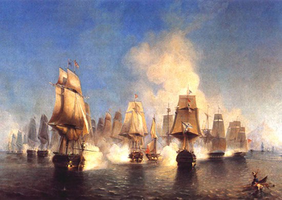 1 июля 1807 года русская эскадра вице-адмирала Дмитрия Сенявина разбила турецкую эскадру у полуострова Афон в Эгейском море