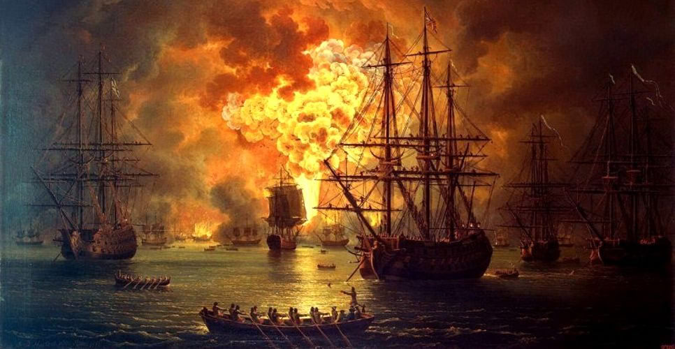 ⚔️ 5 июля 1770 года в Чесменской бухте началось Чесменское сражение 