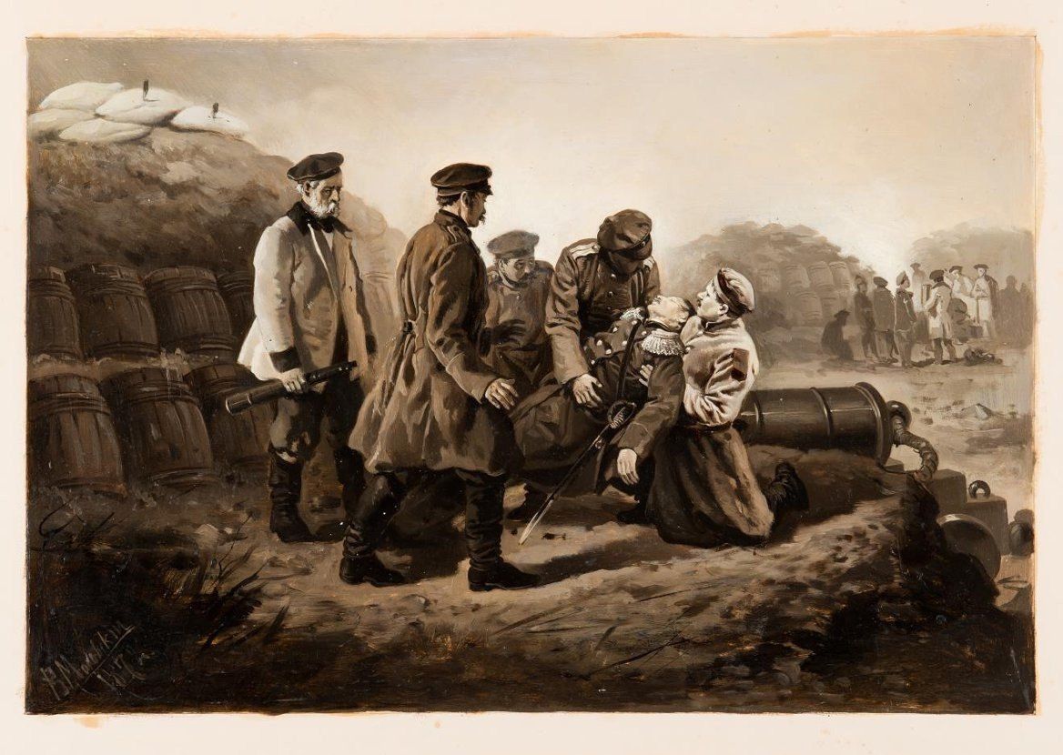 10 июля 1855 г на Малаховом кургане смертельно ранен П.С. Нахимов. 