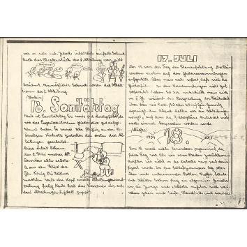 В июле 1943 года Главное Политическое управление Рабоче-крестьянской Красной Армии СССР выпустило серию листовок о жизни немецких военнопленных в местах содержания на территории Советского Союза и условиях проживания в них