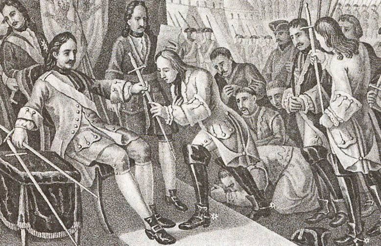 26 июля 1709 года Пётр I после победы под Полтавой триумфально въехал в Киев