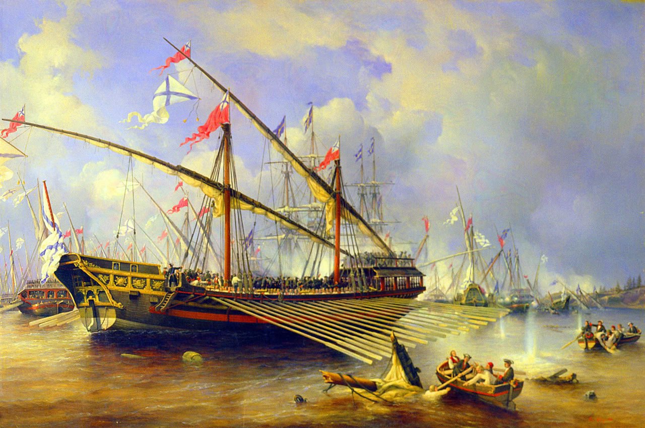 ⚔️ 7 августа 1720 года в Балтийском море около острова Гренгам состоялось Гренгамское сражение 