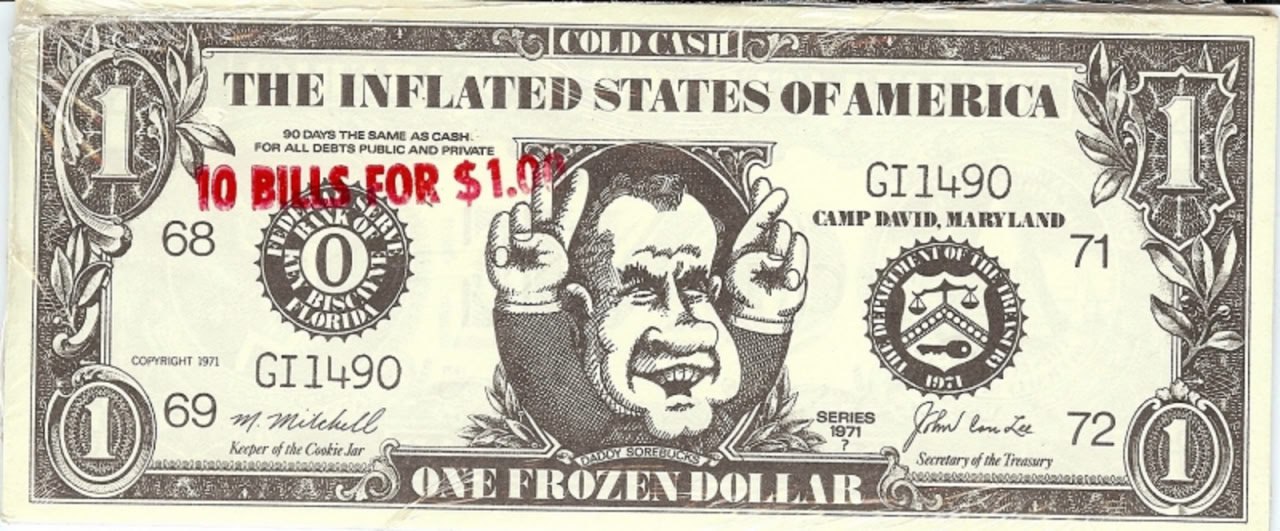 💸15 августа 1971 года США перестали обеспечивать курс доллара к золоту