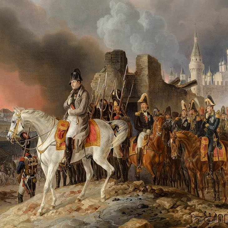 ⚫️ 14 сентября 1812 года, спустя неделю после Бородинского сражения, войска Наполеона вошли в Москву. В этот же день в опустевшем городе начались пожары.