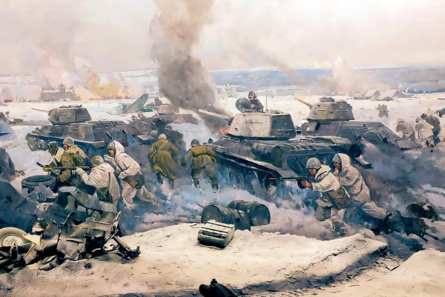 19 ноября 1942 года началось контрнаступление Советских войск под Сталинградом