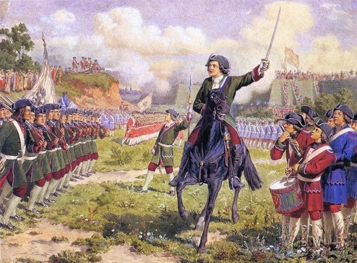 9 марта 1714 года Пётр I издал указ, запрещающий присваивать офицерские звания дворянам, не служившим рядовыми