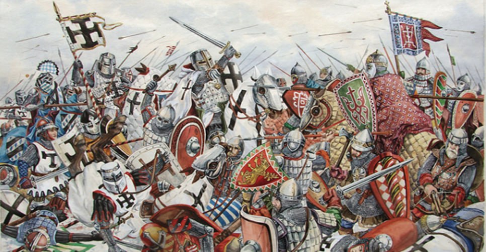 5 апреля 1242 года состоялось Ледовое побоище — великая победа Александра Невского над рыцарями Тевтонского ордена