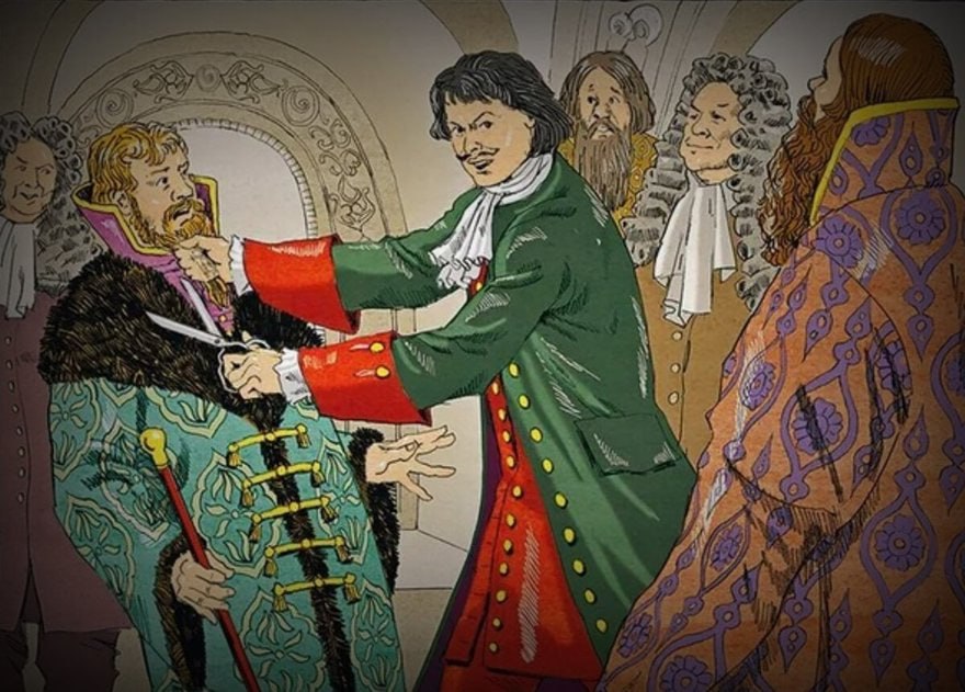 17 апреля 1722 года царь Пётр I ввёл в Российской империи подать на ношение бороды — 50 рублей в год