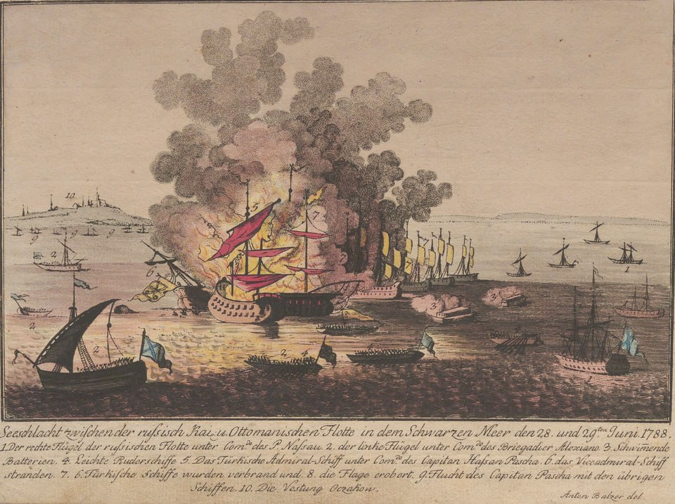 18 июня 1788 года русская Лиманская флотилия разгромила турецкую эскадру в Очаковском сражении