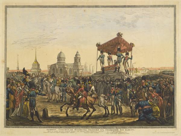 25 июня 1813 года состоялись похороны Михаила Илларионовича Кутузова в Казанском соборе Санкт-Петербурга.